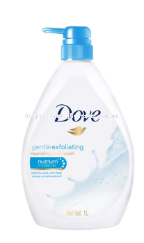 Dove Body Wash 1Litre Gentle Exfoliating 