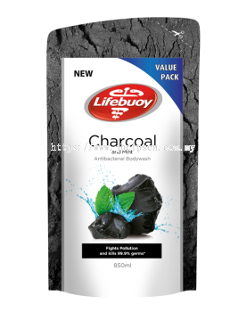 Lifebuoy Body Wash Charcoal Mint Refil 850ml