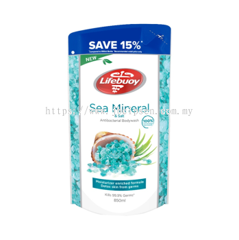 Lifebuoy Body Wash Sea Mineral Salt Refill 850ml