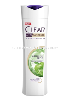 Clear Hair Shampoo Anti Dandruff Superfresh Apple