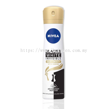 Nivea Body Spray Women B&W Silky Smooth 150ml