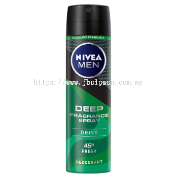 Nivea Body Spray Men Deep Fragrance Drive 150ml