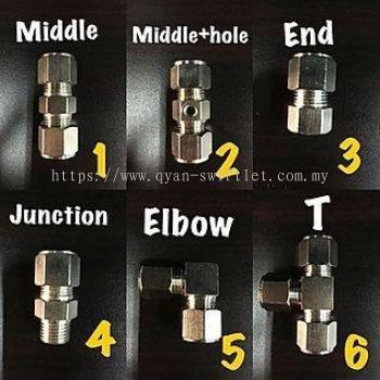 D027A - NOZZLE SOCKET TEE CONNECTOR 3/8 