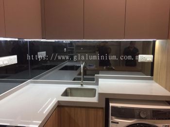 kitchen wall mirror ( grey) 