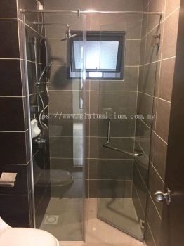 frame less shower door