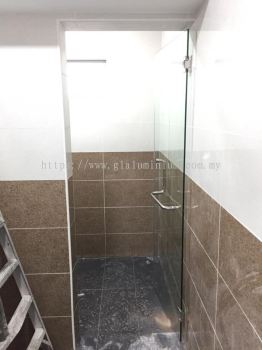 0ne panel tempered shower door 