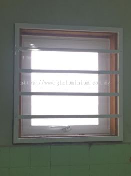 Grill windows painting white 