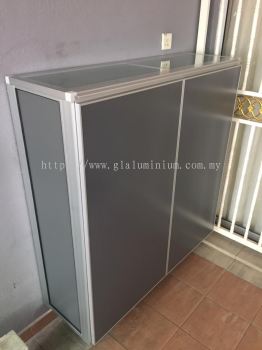 shoes case cabinet aluminium 48 x 48 x15 @JALAN Jasmin 9,Kajang 