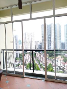 sliding doors 4 panels + above fix @mont' kiara Aman, jalan kiara 2,mont'kiara 