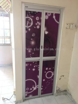 Bi-fold door silver @jalan puterijaya 5,Cheras 