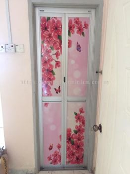 Bi-fold door silver @jalan puterijaya 5,Cheras 