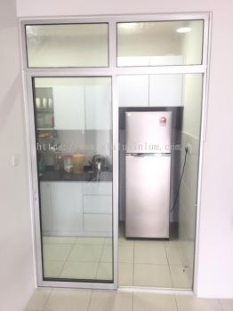 S.. door p/c white + clear glass @Residence platinum Teratai, jalan Kuraman, Kuala Lumpur 