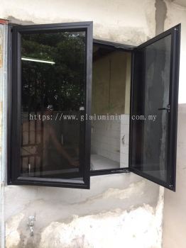 C. windows ( powder coated black + tinter dark glass) @Jalan Bunga Melur 3,Taman suria jaya, Kuala Lumpur 