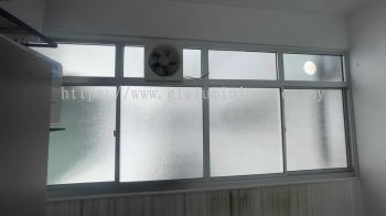 sliding windows 4 panel + Above fit glass @PPAM Pangsapuri Puncak Jati, Desa Jati, Nilai