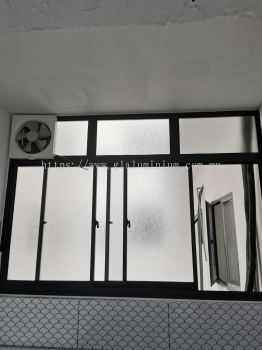 Sliding windows 3 panels + Above fit glass @Trade Garden Residensi, Cheras Selatan 