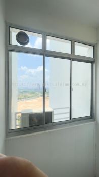 Sliding windows 3 panels + Above fit glass @Ceria Residence Condominium, Jalan Ceria, Persiaran Sepang, Cyberjaya