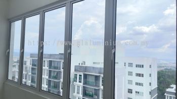 Casement window 4 panel @Green Residence, Jalan Sayang 1, Taman Rasa Sayang, Cheras 