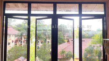 casement window 4 panel + Above fit glass @Kiara Park Condominium, Jalan Burhanuddin Helmi, Taman Tun Dr Ismail, Kuala Lumpur 