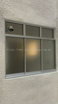 Sliding windows 3 panels + Above fit glass @Residensi Suria Pantai, Jalan Pantai Sentral 3, Kuala Lumpur 