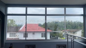 Sliding windows 4 panel + Above fit glass @jalan Megah 11,taman Megah, Cheras 