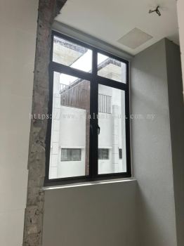 Casement window 2 panel + Above fit @jalan Mulia 2/2, The Mulia Residences, cyber 10,Cyberjaya 