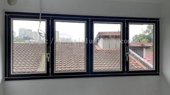 Heavy duty ( Multipoint) Folding windows @lorong Setiapuspa 4,Medan Damansara, Kuala Lumpur 