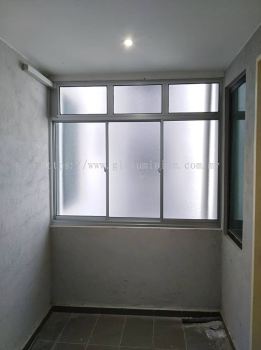 sliding windows 3 panels + Above fit glass @ Paragon 3, Persiaran Lestari Puchong, Sri Kembangan 