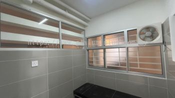 Sliding windows 3 panels + Above fit glass @D'Cerrum Apartment, Jalan Ecohill 1/2,Setia Ecohill, Semenyih 