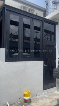 Heavy duty casement window ( folding) 3 panels @Residensi Mamanda, Jalan Tiung 5, Telok Panglima Garang, selangor 