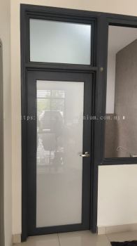 aluminium swing door + Above fit glass @Jalan USJ 1/1m,Usj one park, Subang Jaya 