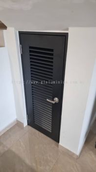 aluminium Louvres swing door @Jalan Kencana 17,Pandan Perdana, Ampang 