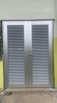 aluminium Louvres swing door 2 panel @Kolej Profesional Mara Beranang 