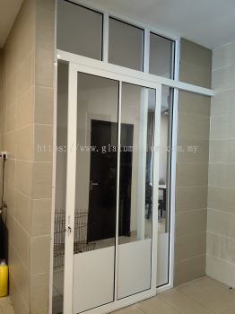 One panel hanging sliding door + fix glass @Jalan Damai Perdana 13/1h,Bandar Damai Perdana