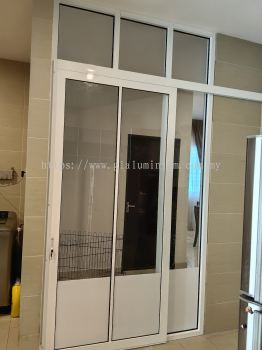 One panel hanging sliding door + fix glass @Jalan Damai Perdana 13/1h,Bandar Damai Perdana