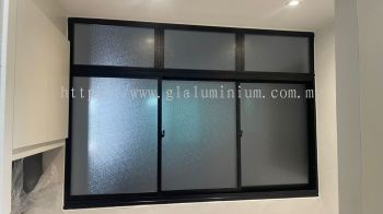 Sliding windows 3 panels + Above fit glass