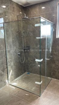 10mm.shower tempered glass @ jalan Hulubalang 2A/4,Seksyen 4,Bandar Mahkota Cheras