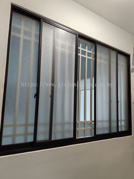 sliding window 4 panel @Residensi Verando,jalan PJS 5/27,Petaling Jaya