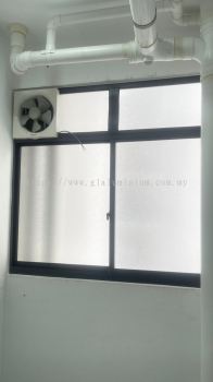 Sliding window 2 panel + above fix glass @The Herz,Kepong Baru,kuala lumpur