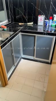 Cabinet sliding windows 2 panel @Jalan Pahlawan 13/3,Bandar Mahkota Cheras,Kajang