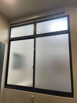 Yard Sliding Window 2 Panel + Above Fix Panel @The Hipster ,Taman Desa