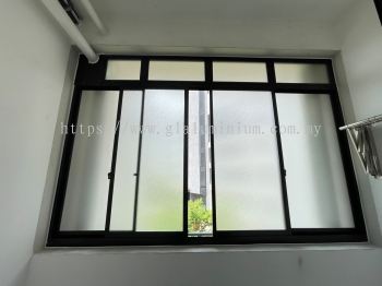 Yard Sliding Window 4 Panel + Above Fix Panel @Gems Residences 