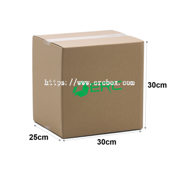 A063 - Medium Size Carton Box (30cmLx25cmWx30cmH/Single-Wall)