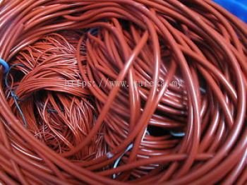 Silicone Rubber Cord Red Oxide , Hard H80