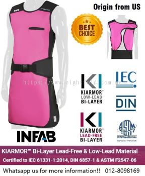 INFAB Revolution 503 Front Protection Elastic Black Belt Should Velcro Lead Free Apron