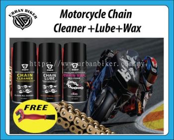 UB Motorcycle Chain Cleaner Bundle-Free Chain Brush