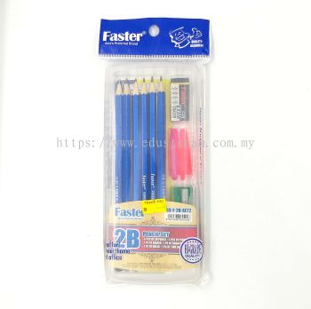 Faster Stationey 2B Pencil Set 12in1