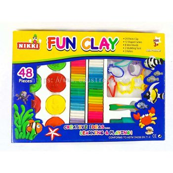 Nikki Fun Clay 48 Pieces 儿童创意粘土