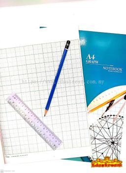 Uni A4 Graph Notebook 80 Pages