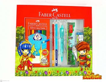 FABER CASTELL GIFT SET CASTLE HEROES COLOURING