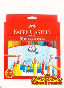 Faber Castell 48 Tri Color Pencils